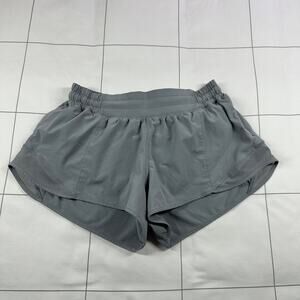 Lululemon Shorts Womens 6 Gray Hotty Hot 2.5 Athletic Workout Run Gym Sporty